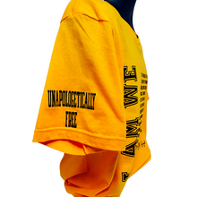 Load image into Gallery viewer, "I AM WE" GOLD POETRY TEE -W.O.K. COLLECTION