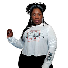 Load image into Gallery viewer, BORN AGAIN- Women's Cropped Hoodie