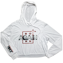 Load image into Gallery viewer, BORN AGAIN- Women's Cropped Hoodie