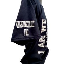 Load image into Gallery viewer, &quot;I AM WE&quot; BLACK POETRY TEE -W.O.K. COLLECTION
